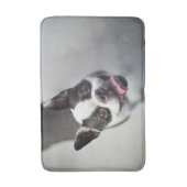 Niedliche Kleintiere | Boston Bulldog Smile Badematte (Vorderseite Vertikal)