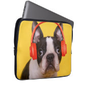 Niedliche Kleintiere | Boston Terrier Kopfhörer Laptopschutzhülle (Vorne Rechts)