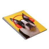 Niedliche Kleintiere | Boston Terrier Kopfhörer Notizblock (Rechte Seite)