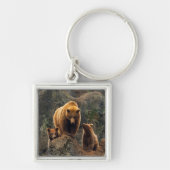 Niedliche Kleintiere | Braunbärenfamilie Schlüsselanhänger (Vorne)