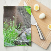 Niedliche Kleintiere | Braunbärenkuppe Geschirrtuch (Viertel Falte)