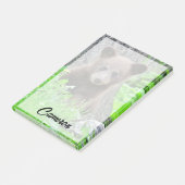 Niedliche Kleintiere | Braunbärenkuppe Post-it Klebezettel (angewinkelt)