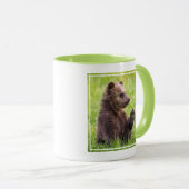 Niedliche Kleintiere | Braune Bärenwölfe Tasse (VorderseiteRechts)