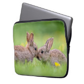 Niedliche Kleintiere | Bunny Kiss Laptopschutzhülle (Vorderseite Links)