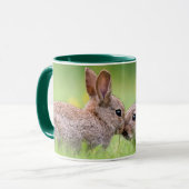 Niedliche Kleintiere | Bunny Kiss Tasse (Vorderseite Links)