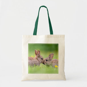 Niedliche Kleintiere   Bunny Kiss Tragetasche