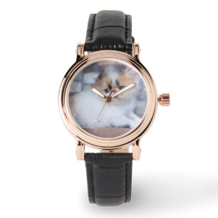 Niedliche Kleintiere   Calico Persian Kitten Armbanduhr