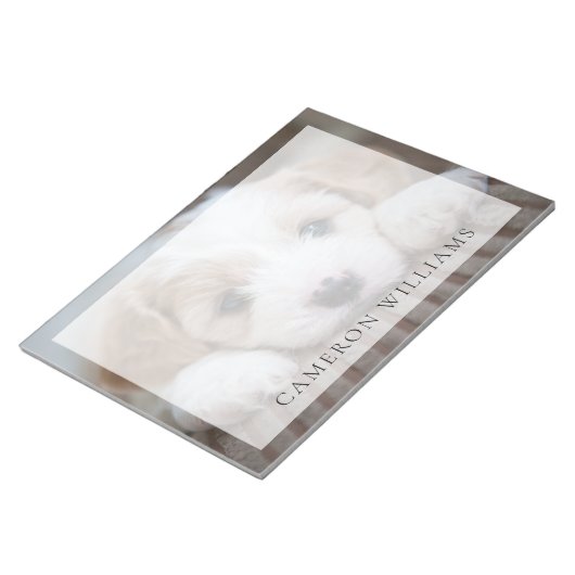 Niedliche Kleintiere | Cavashon Puppy Notizblock (angewinkelt)