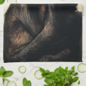 Niedliche Kleintiere | Chimpanzee Hug Geschirrtuch (Gefaltet)