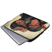 Niedliche Kleintiere | Chimpanzee Hug Laptopschutzhülle (Vorne Knopf)