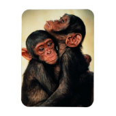 Niedliche Kleintiere | Chimpanzee Hug Magnet (Vertikal)