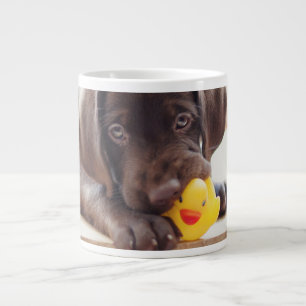 Niedliche Kleintiere Chocolate Labrador Puppy Jumbo-Tasse