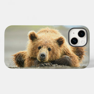 Niedliche Kleintiere   Coastal Brown Bären Cube Case-Mate iPhone 14 Hülle