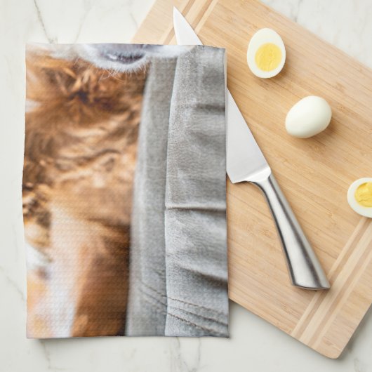 Niedliche Kleintiere | Cocker Spanel Geschirrtuch (Viertel Falte)