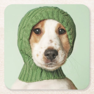 Niedliche Kleintiere Cocker Spaniel Puppy Rechteckiger Pappuntersetzer