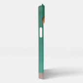 Niedliche Kleintiere | Corgi auf Aquamarin iPhone Hülle (Rechte Seite)