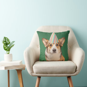 Niedliche Kleintiere Corgi Birthday Welppy Kissen