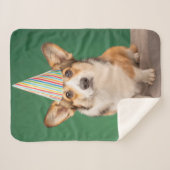 Niedliche Kleintiere | Corgi Birthday Welppy Sherpadecke (Vorderseite (Horizontal))