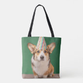 Niedliche Kleintiere | Corgi Birthday Welppy Tasche (Rückseite)