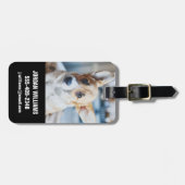 Niedliche Kleintiere | Corgi Head Tilt Gepäckanhänger (Vorderseite horizontal)