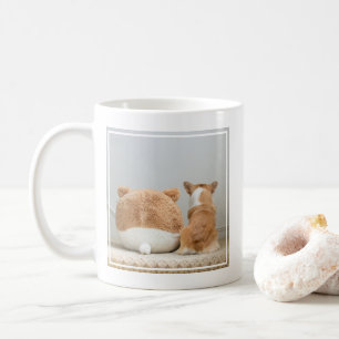 Niedliche Kleintiere   Corgi & Plush Puppy Kaffeetasse
