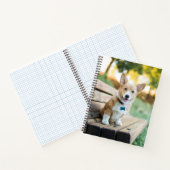 Niedliche Kleintiere | Corgi Puppy auf einer Parkb Notizblock (Innenseite)