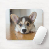 Niedliche Kleintiere | Corgi Puppy Looking Mousepad (Mit Mouse)