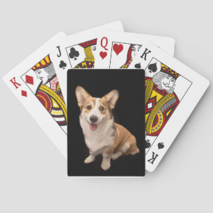 Niedliche Kleintiere Corgi Puppy Smile Spielkarten
