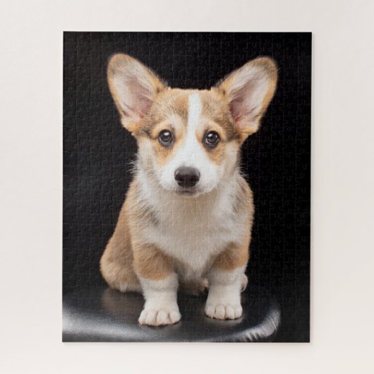 Niedliche Kleintiere | Corgi Puppy Stehend Tal Puzzle (Vertikal)