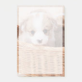 Niedliche Kleintiere | Corgi Tiny Puppy Post-it Klebezettel (Vorderseite)