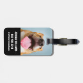 Niedliche Kleintiere | Corgi Tongue Gepäckanhänger (Rückseite horizontal)