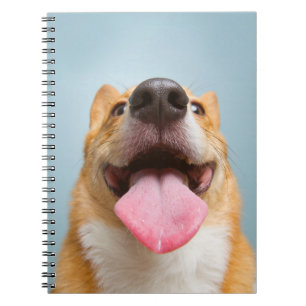 Niedliche Kleintiere Corgi Tongue Notizblock