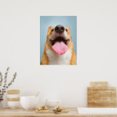 Niedliche Kleintiere | Corgi Tongue Poster (Küche)