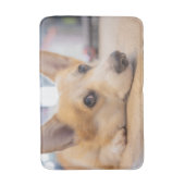 Niedliche Kleintiere | Corgi Welppy auf Floor Badematte (Vorderseite Vertikal)