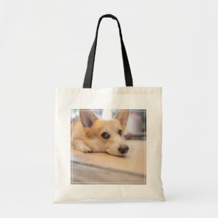 Niedliche Kleintiere   Corgi Welppy auf Floor Tragetasche