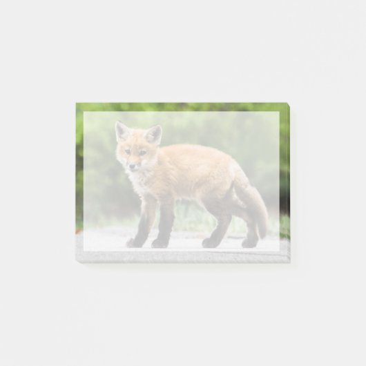Niedliche Kleintiere | Cutey Fox Post-it Klebezettel (Vorderseite)