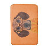 Niedliche Kleintiere | Dackel Orange Sweater Badematte (Vorderseite Vertikal)