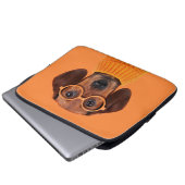 Niedliche Kleintiere | Dackel Orange Sweater Laptopschutzhülle (Vorne Knopf)