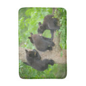 Niedliche Kleintiere | Drei junge Bärenkuppen Badematte (Vorderseite Vertikal)