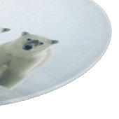 Niedliche Kleintiere | Drei junge Polarbären Schneidebrett (Ecke)