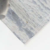 Niedliche Kleintiere | Drei Kaiserpinguin - Chicks Fleecedecke (Ecke)