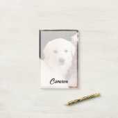 Niedliche Kleintiere | Ein Niedlicher Haufen Welpe Post-it Klebezettel (Auf Schreibtisch)