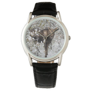 Niedliche Kleintiere   Elchkalb Armbanduhr