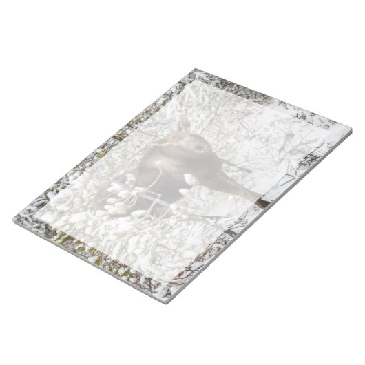 Niedliche Kleintiere | Elchkalb Notizblock (angewinkelt)