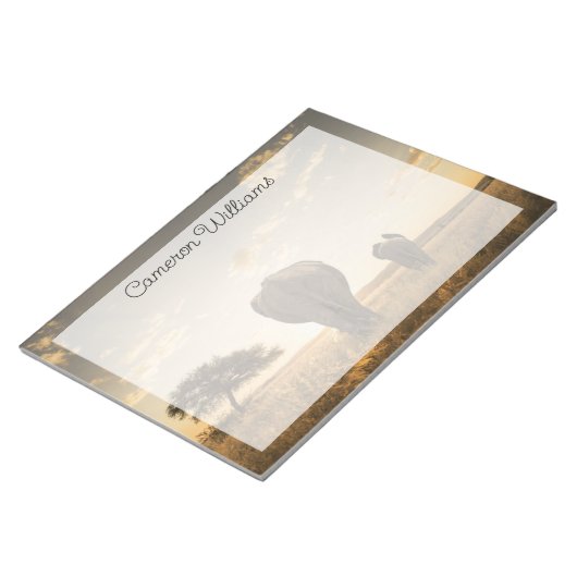 Niedliche Kleintiere | Elephant Calf & Mother Notizblock (angewinkelt)