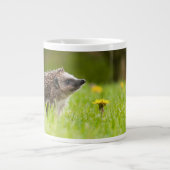 Niedliche Kleintiere | Europäischer Igel Jumbo-Tasse (Vorderseite)