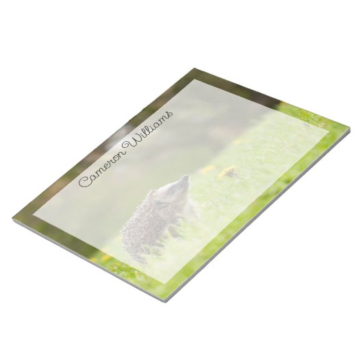 Niedliche Kleintiere | Europäischer Igel Notizblock (angewinkelt)