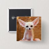 Niedliche Kleintiere | Fennec Fox Button (Vorne & Hinten)