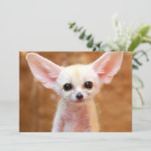 Niedliche Kleintiere | Fennec Fox Dankeskarte (Stehend Vorderseite)