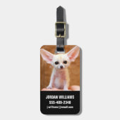 Niedliche Kleintiere | Fennec Fox Gepäckanhänger (Vorderseite vertikal)